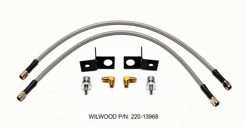 WIL Flexline Brake Hose - Wilwood Flexline Kit Rear 07-Up Jeep JK