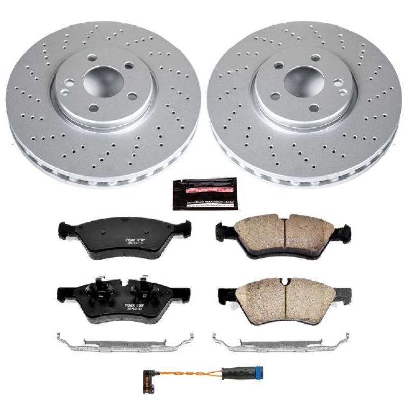 PSB Z23 Evolution Coated Kit - Power Stop 07-09 Mercedes-Benz E350 Front Z23 Evolution Sport Coated Brake Kit