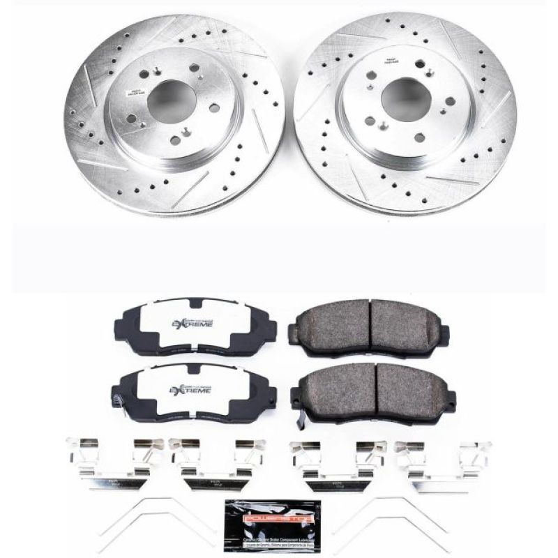 PSB Z26 Street Warrior Kit - Power Stop 12-15 Honda Crosstour Front Z26 Street Warrior Brake Kit