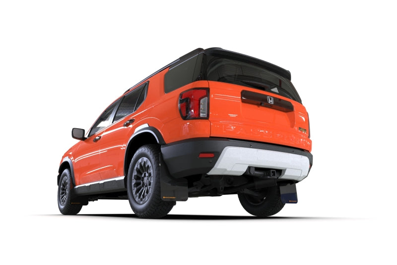 RAL UR Blk Flap/Met. Blk Logo - Rally Armor 2026 Honda Passport Black UR Mudflap - Metallic Black Logo