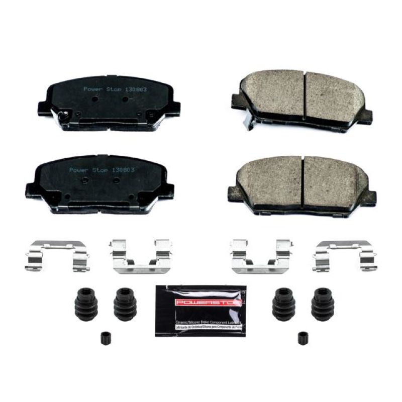 PSB Z23 Evolution Brake Pads - Power Stop 10-16 Hyundai Genesis Coupe Front Z23 Evolution Sport Brake Pads w/Hardware