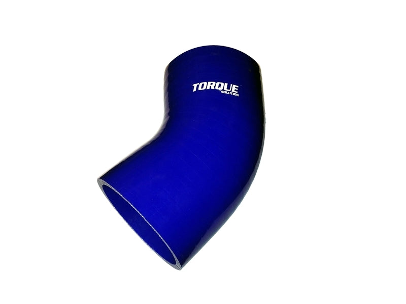 TQS Silicone Couplers - Blue - Torque Solution 45 Degree Silicone Elbow: 4 inch Blue Universal
