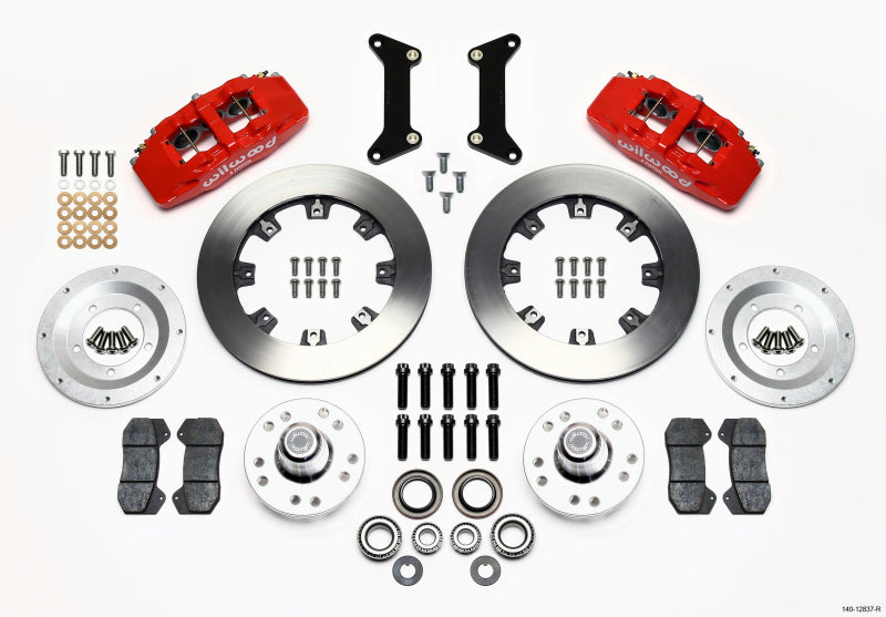 WIL Dynapro Brake Kit - Wilwood Dynapro 6 Front Hub Kit 12.19in Red 79-87 GM G Body