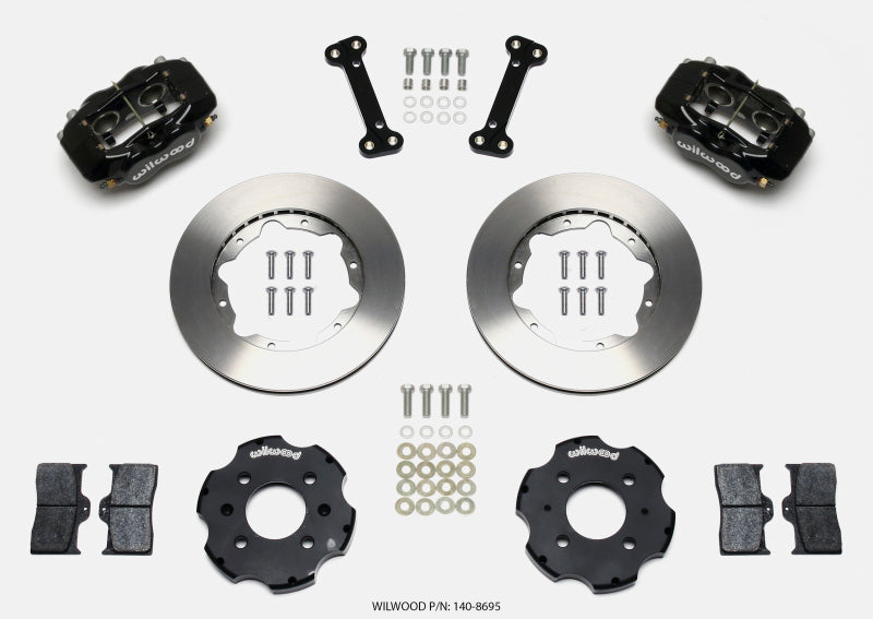 WIL Dynalite Brake Kit - Wilwood Forged Dynalite Front Hat Kit 11.00in Integra/Civic w/Fac.240mm Rtr