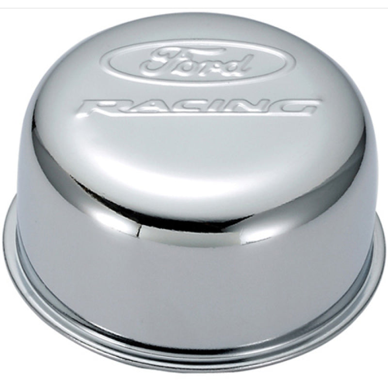 FR Breather Caps - Ford Racing Chrome Breather Cap w/ Ford Racing Logo - Twist Type