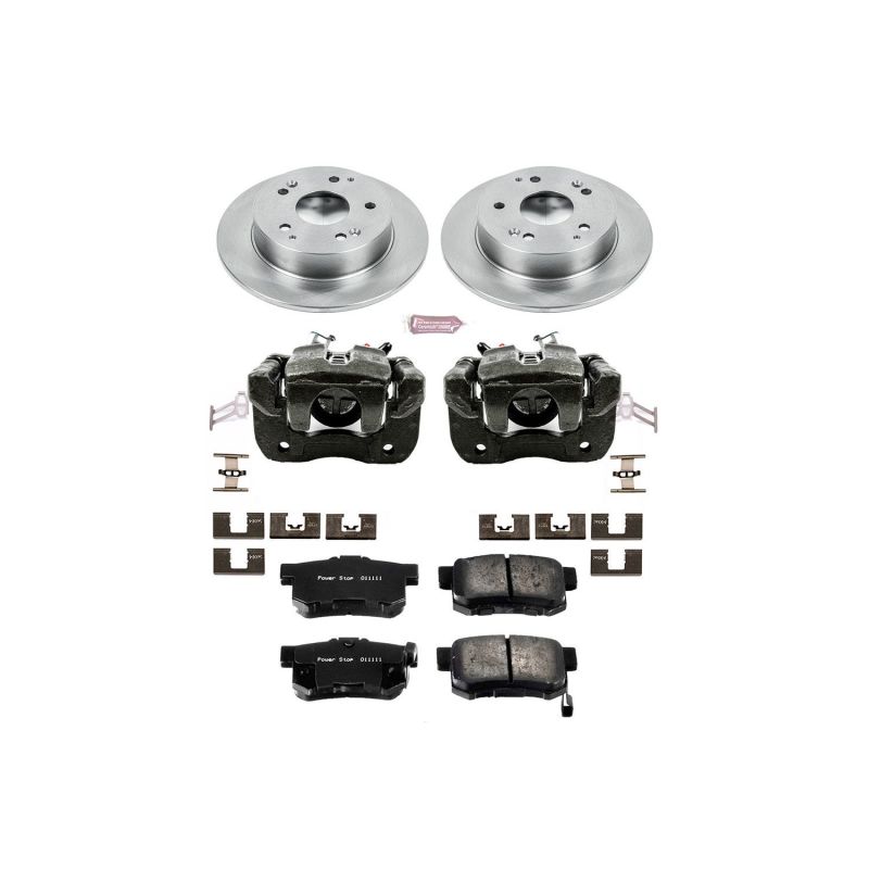 PSB Autospecialty Kit w/Cals - Power Stop 97-01 Acura Integra Rear Autospecialty Brake Kit w/Calipers