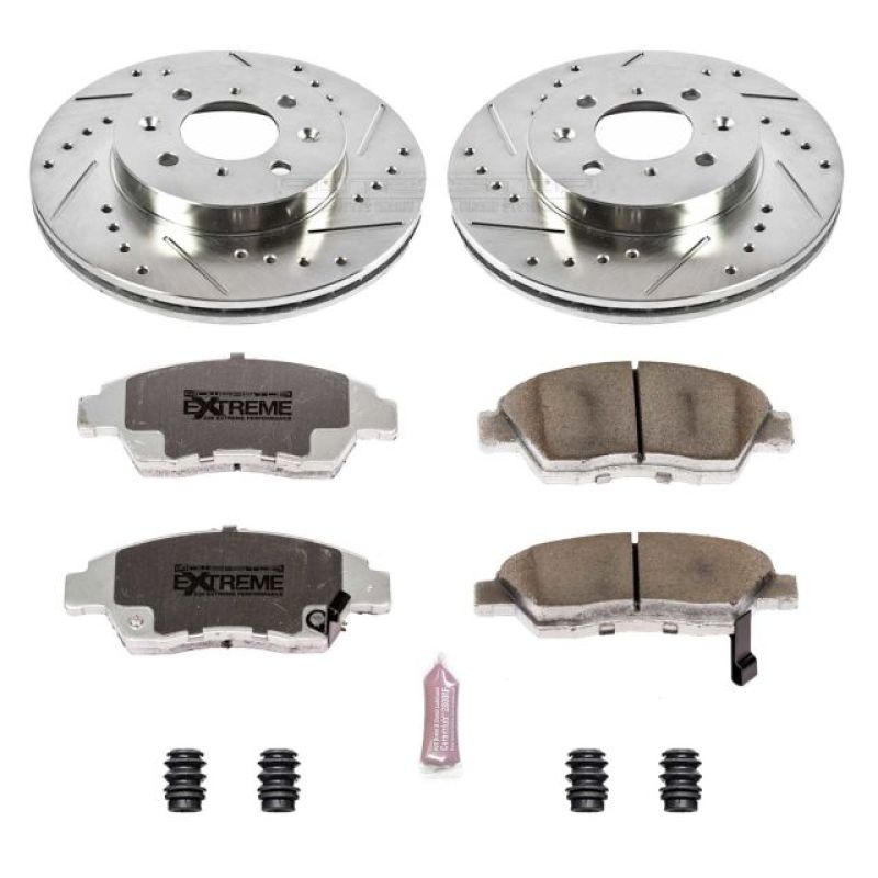 PSB Z26 Street Warrior Kit - Power Stop 03-05 Honda Civic Front Z26 Street Warrior Brake Kit