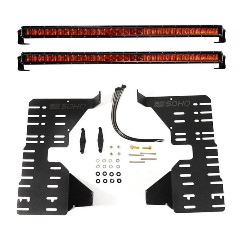 RIG Grill Kit - SR Series - Rigid Industries 22-26 Toyota Tundra/Sequoia SR-Series Amber Grill Bar