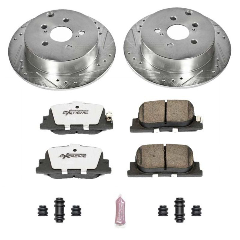 PSB Z26 Street Warrior Kit - Power Stop 03-06 Pontiac Vibe Rear Z26 Street Warrior Brake Kit