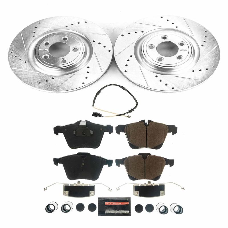 PSB Z23 Evolution Kit - Power Stop 18-19 Jaguar F-Type Front Z23 Evolution Sport Brake Kit