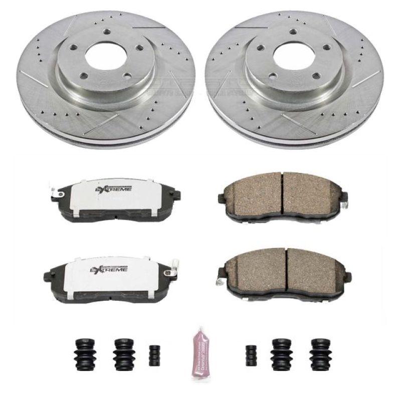 PSB Z26 Street Warrior Kit - Power Stop 07-13 Nissan Altima Front Z26 Street Warrior Brake Kit