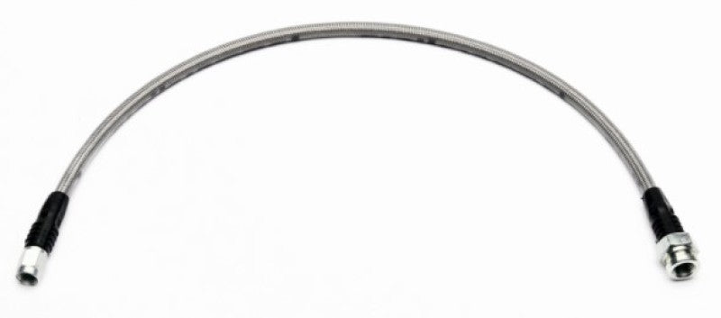 WIL Flexline Brake Hose - Wilwood 17in OAL Flexline -3 Hose to M10 x 1.00 to -3Female Bubble Flare