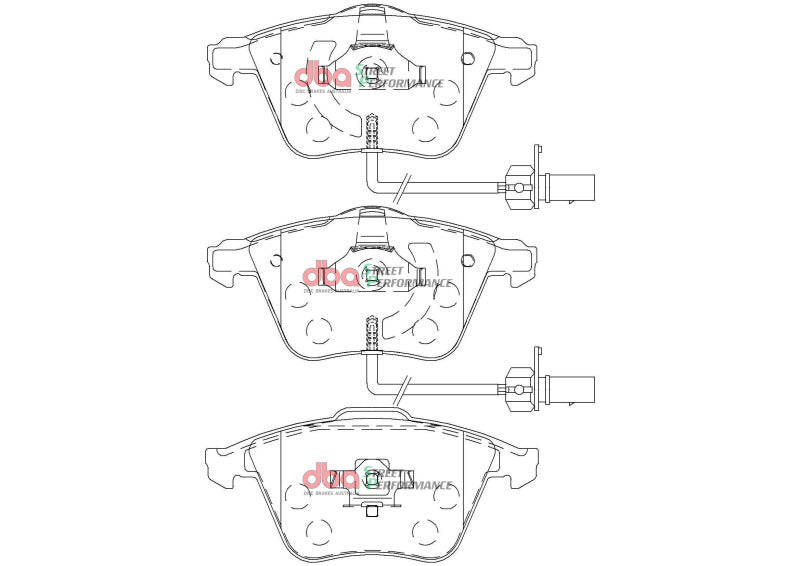 DBA SP Performance Brake Pads - DBA 08-15 Audi TTS Quattro Front SP Performance Brake Pads