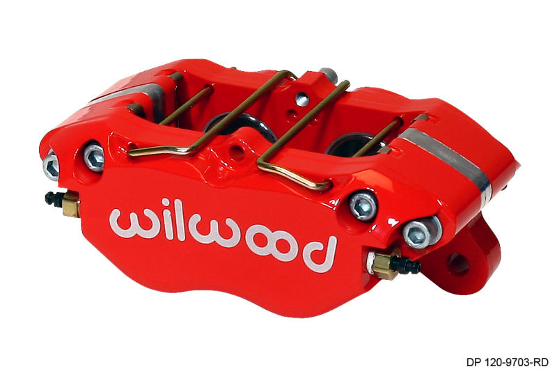 WIL Dynapro Caliper - Wilwood Caliper-Dynapro 5.25in Mount - Red 1.38in Pistons .81in Disc