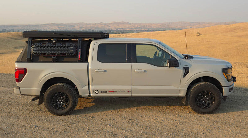 RAL UR Blk Flap/Wht Logo - Rally Armor 21-25 Ford F-150 (Excl. Raptor) Black UR Mud Flap w/White Logo