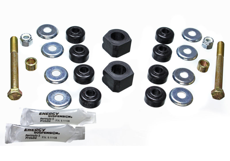 ES Sway Bar Bushings - Black - Energy Suspension 84-87 Honda Civic/CRX Black 18mm Front Sway Bar Bushings (Sway Bar link bushings a