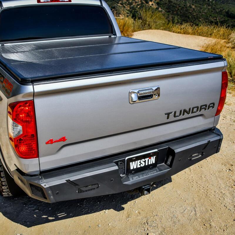 WES Pro-Series Bumpers - Westin 14-21 Toyota Tundra (Excl. Tundra w/Blind Spot Sys) Pro-Series Rear Bumper - Tex. Blk