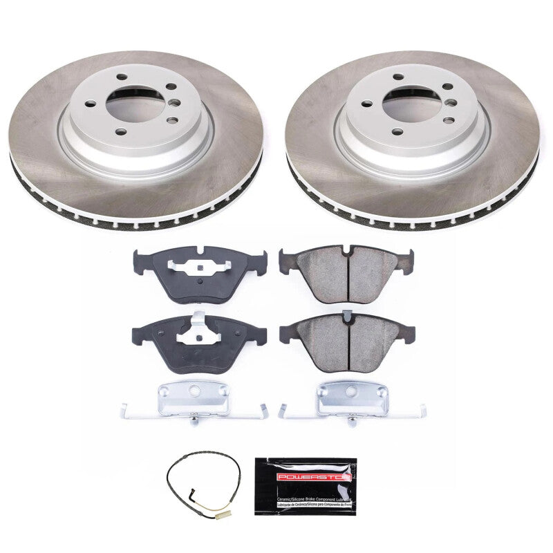 PSB Semi-Coated Rotor Kits - Power Stop 07-08 BMW 335xi Front Semi-Coated Rotor Kit