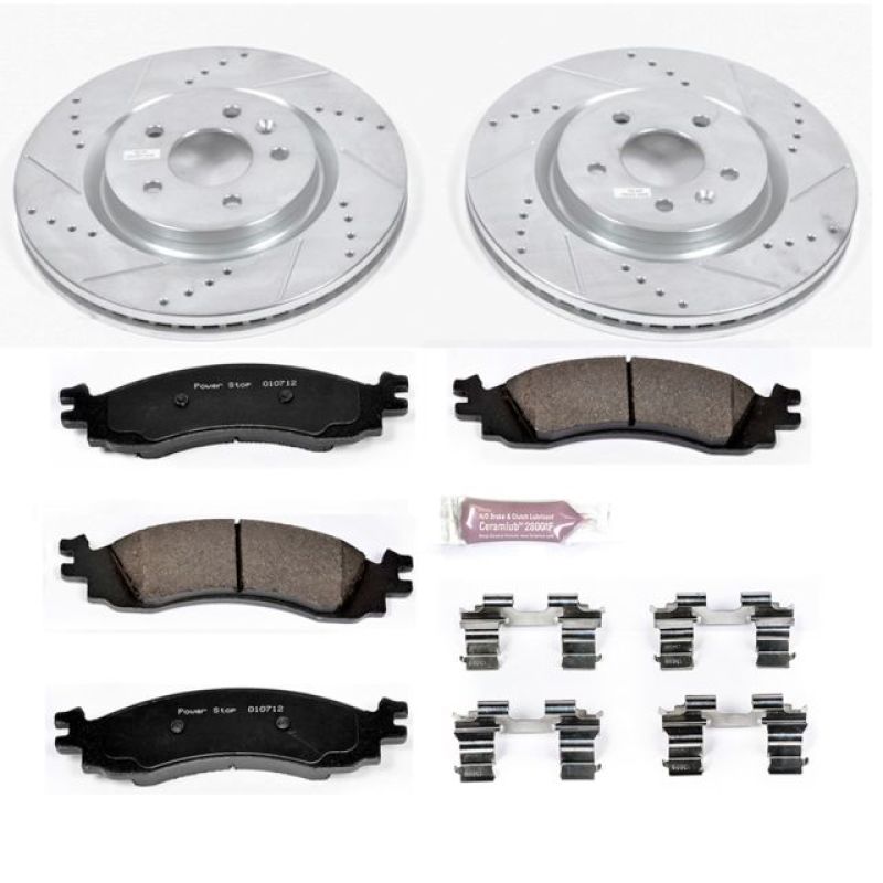 PSB Z23 Evolution Kit - Power Stop 11-12 Ford Taurus Front Z23 Evolution Sport Brake Kit