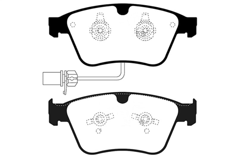 EBC Yellowstuff Brake Pad Sets - EBC 13-18 Bentley Continental 4.4TT Yellowstuff Front Brake Pads