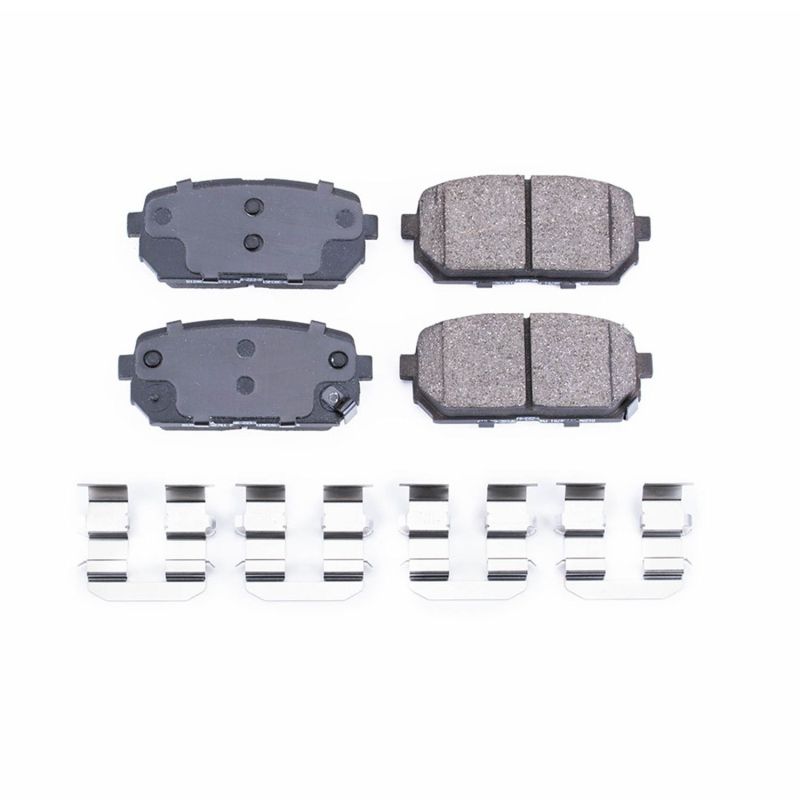 PSB Z17 Evolution Brake Pads - Power Stop 07-12 Kia Rondo Rear Z17 Evolution Ceramic Brake Pads w/Hardware