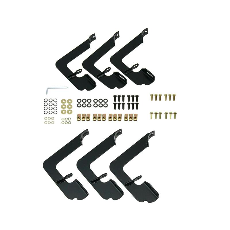 WES Nerf Bars - E-Series 3 - Westin 2014-2018 Chevy Silverado 1500 Dbl Cab (Rocker Mount) E-Series 3 Nerf Step Bars - SS
