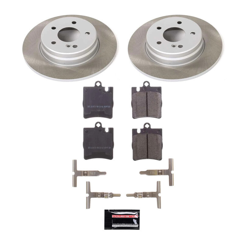 PSB Semi-Coated Rotor Kits - Power Stop 05-09 Mercedes-Benz SLK350 Rear Semi-Coated Rotor Kit