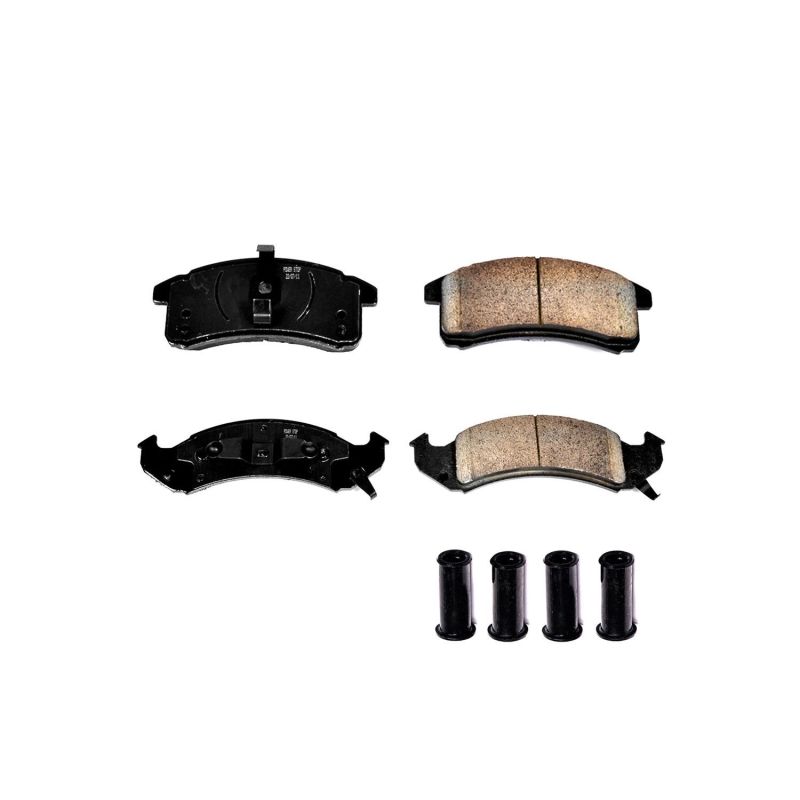 PSB Z17 Evolution Brake Pads - Power Stop 92-93 Buick LeSabre Front Z17 Evolution Ceramic Brake Pads w/Hardware