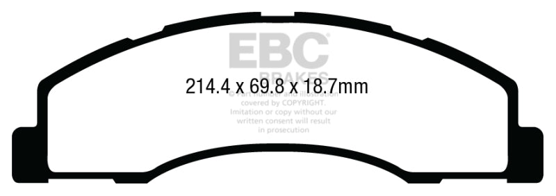 EBC Greenstuff Brake Pad Sets - EBC 08+ Ford Econoline E150 4.6 Greenstuff Front Brake Pads