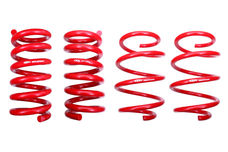 BMR Lowering Springs - BMR 15-18 S550 Mustang Lowering Spring Kit (Set Of 4) - Red