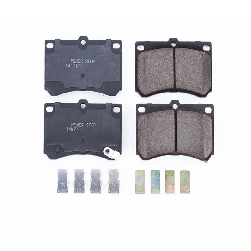 PSB Z17 Evolution Brake Pads - Power Stop 91-03 Ford Escort Front Z17 Evolution Ceramic Brake Pads w/Hardware