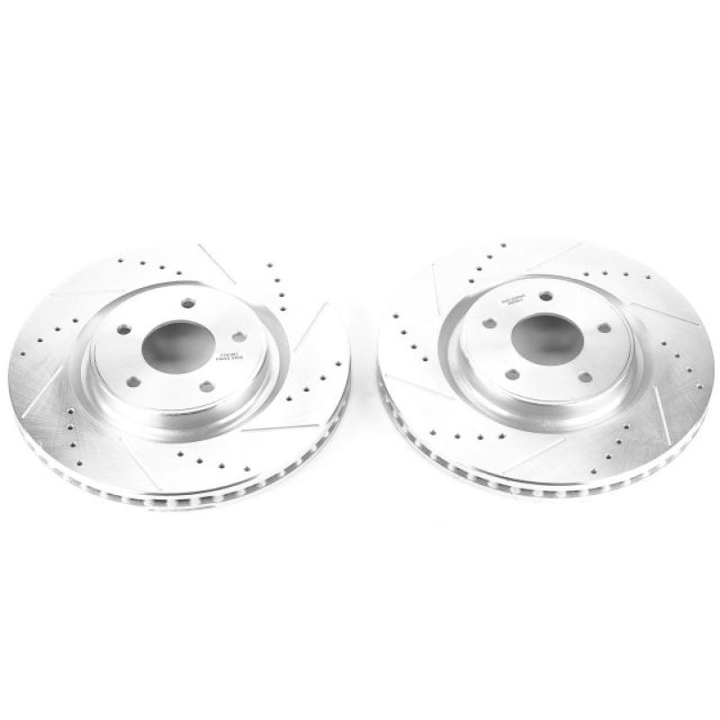 PSB Evolution Drill/Slot Rotor - Power Stop 14-19 Nissan Rogue Front Evolution Drilled & Slotted Rotors - Pair