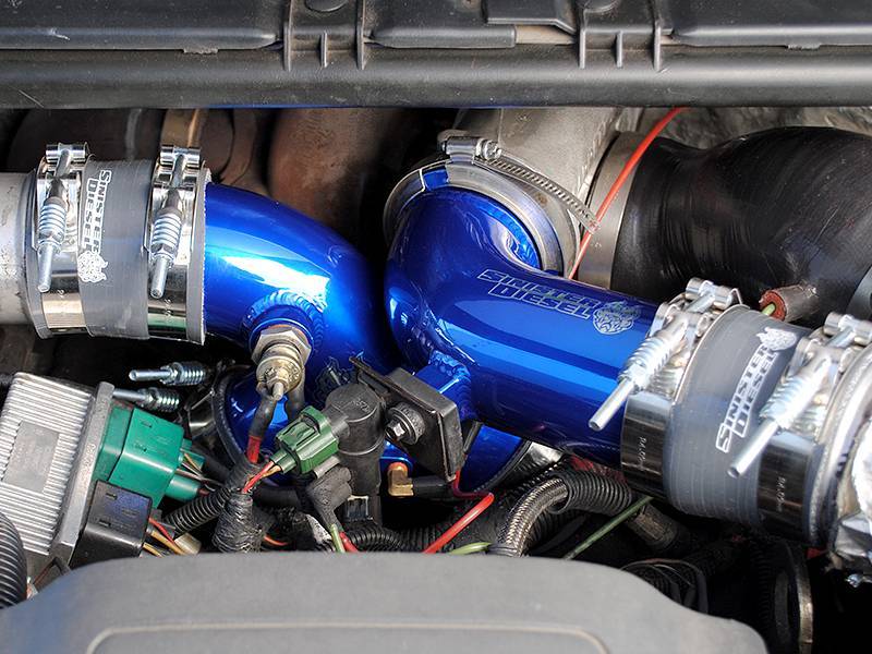 SIN Intake Elbows - Sinister Diesel 99.5-03 Ford 7.3L Powerstroke Intake Elbow