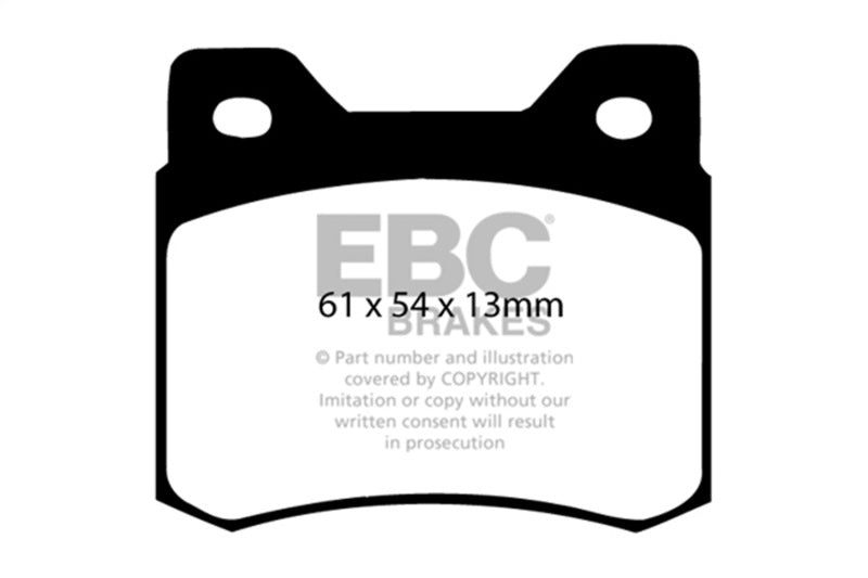 EBC Redstuff Brake Pad Sets - EBC 84-86 Mercedes-Benz 190/190E 2.3 Redstuff Rear Brake Pads