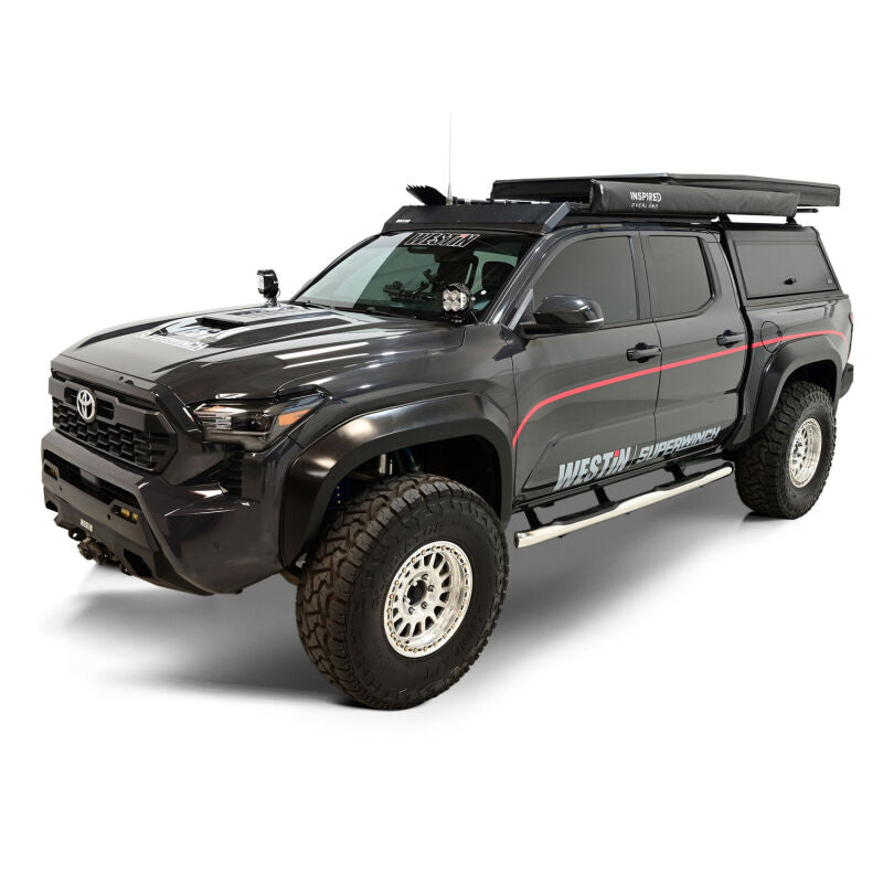 WES Nerf Bars - E-Series 3 - Westin 2024 Tacoma Double Cab E-Series 3 Nerf Step Bars - Stainless Steel