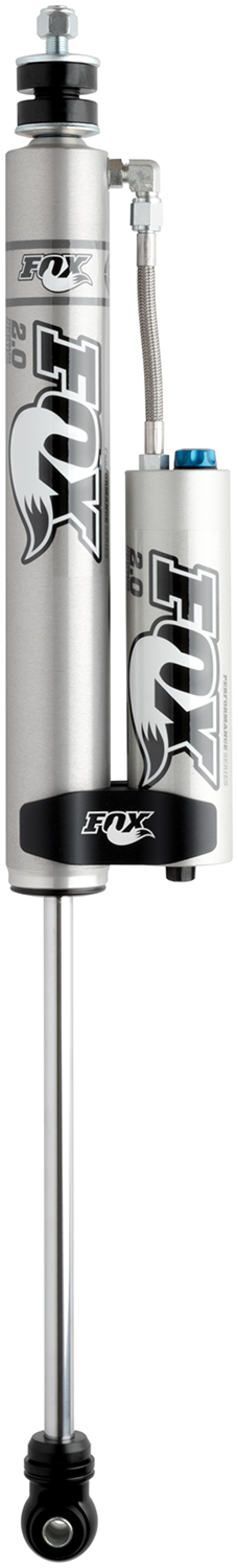 FOX 2.0 Perf Shock - Fox 05+ Ford SD 2.0 Perf Series 8.6in. Smooth Body Remote Res. Front Shock w/CD Adj. / 0-1.5in. Lift