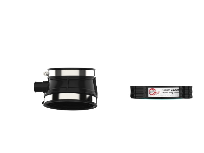 AFE Silver Bullet TBS - aFe 2020 Vette C8 Silver Bullet Aluminum Throttle Body Spacer / Works With aFe Intake Only - Black
