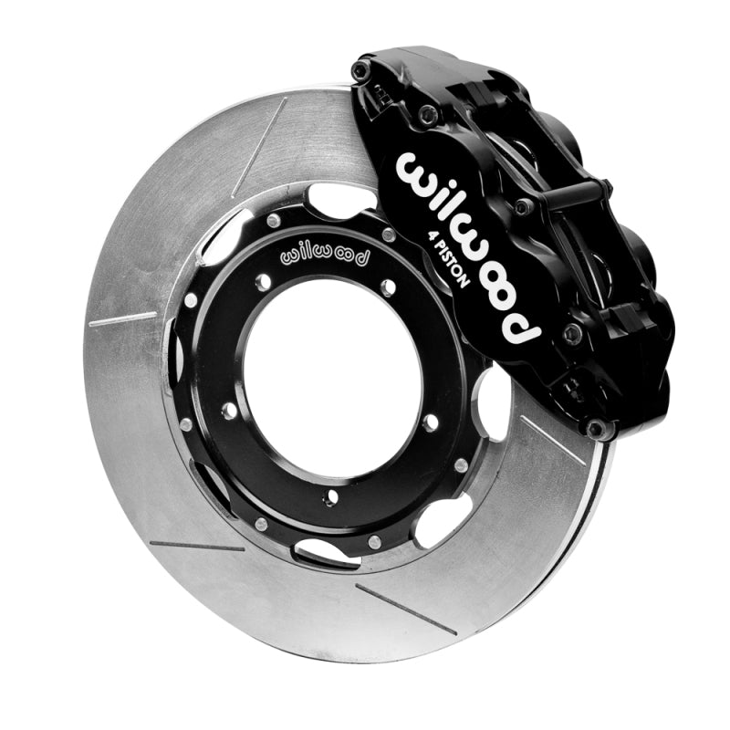 WIL Superlite Brake Kit - Wilwood 69-89 Porsche 911 Front Superlite Brake Kit 3.5in MT Slotted Face - Black