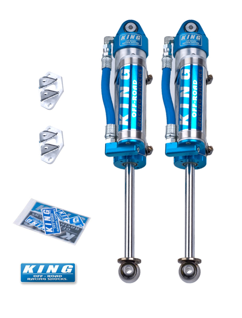 KIN 2.5 Shocks - King Shocks 97-06 Jeep Wrangler TJ Rear 2.5 Dia Piggy Hose Reservoir Shock 3-5in Lift (Pair)