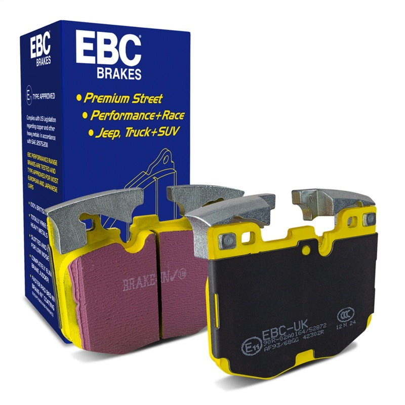EBC Yellowstuff Brake Pad Sets - EBC 2017+ BMW 530 2.0L Turbo (G30) Yellowstuff Front Brake Pads