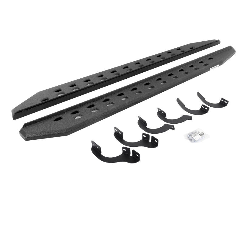 GOR RB20 Slim Running Boards - Go Rhino 14-22 Toyota 4Runner (No Ltd/Ngtshd) RB20 Slim Running Boards Kit(w/Brackets) - Bedliner Ct