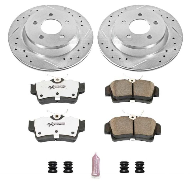 PSB Z26 Street Warrior Kit - Power Stop 94-99 Ford Mustang Rear Z26 Street Warrior Brake Kit