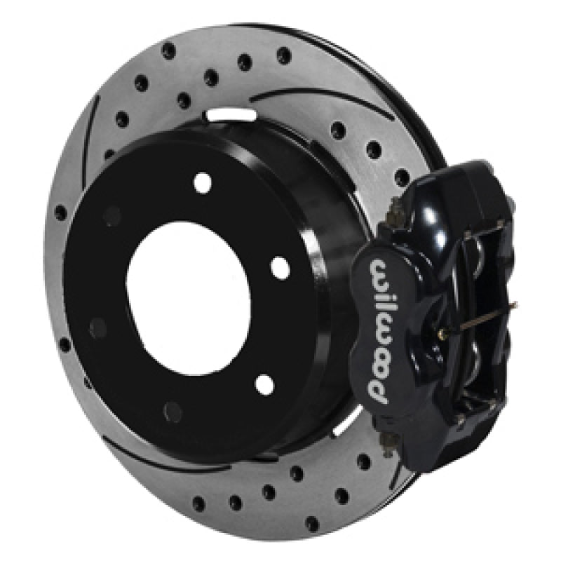 WIL Dynalite Brake Kit - Wilwood 63-87 C10/C15 Dynalite BLK Calipers 12.19in x .81in D/S Rotors 6-Lug Rear Disc Brake Kit