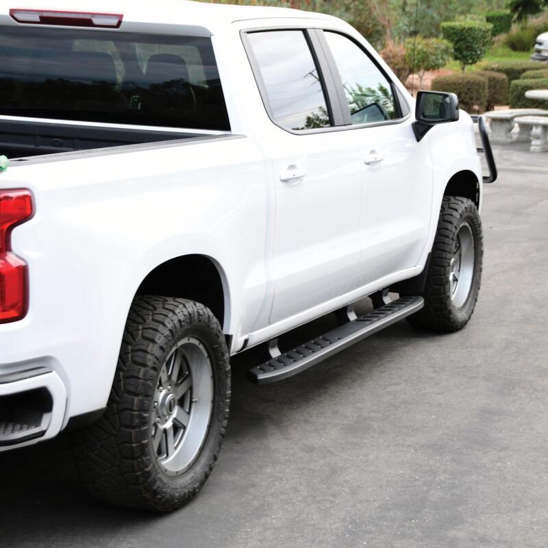 WES Running Boards - Thrasher - Westin 2019 Chevrolet Silverado/Sierra 1500 Crew Cab Thrasher Running Boards - Textured Black