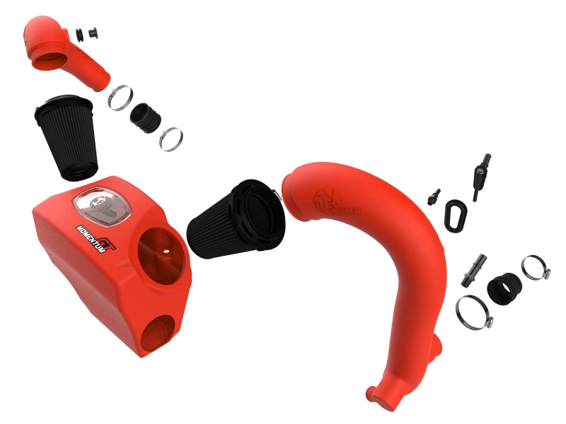 AFE Momentum GT Cold Air Intakes - aFe Momentum GT Red Pro Dry S Cold Air Intake System 20-23 Ford Explorer ST V6-3.0L TT