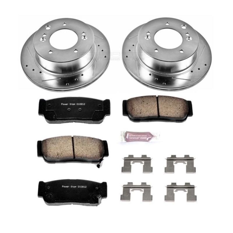 PSB Z23 Evolution Kit - Power Stop 03-06 Kia Sorento Rear Z23 Evolution Sport Brake Kit
