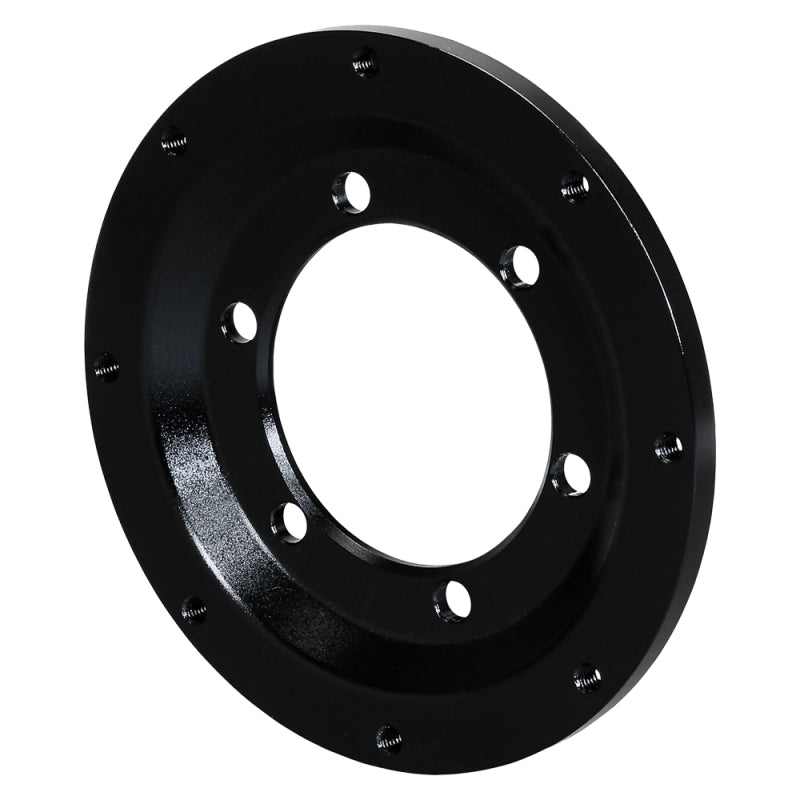 WIL Fittings and Adaptors - Wilwood Import Built Shelby CSX6000 6in x 4.25in - 8in x 7in Rear Rotor Adapter - Black - 2 Pack