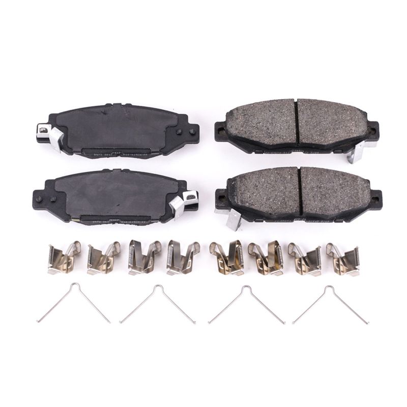 PSB Z17 Evolution Brake Pads - Power Stop 93-97 Lexus GS300 Rear Z17 Evolution Ceramic Brake Pads w/Hardware