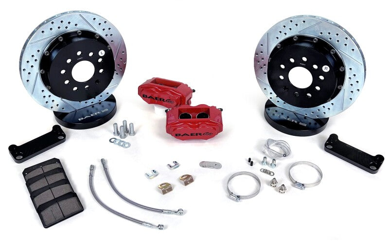 BAE SS4 Brake Kits - Baer Brakes 98-02 Chevrolet Camaro 13in SS4+ Rear SDZ Brake Kit - Black