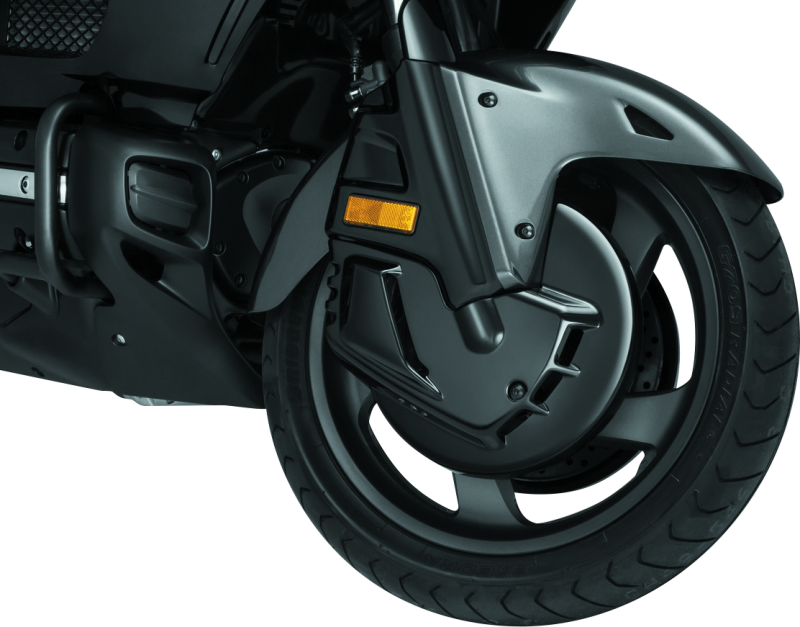 KUR Brake Covers - Kuryakyn Brake Rotor Cover Honda 01-17 GL1800 Gloss Black